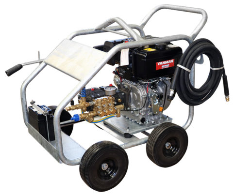 Crommelins Pressure Cleaner 3000psi Diesel with frame