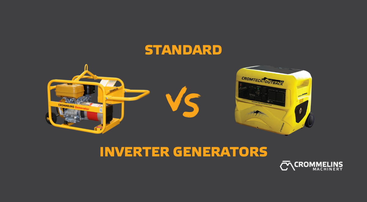 Standard vs Inverter Generator Crommelins Machinery
