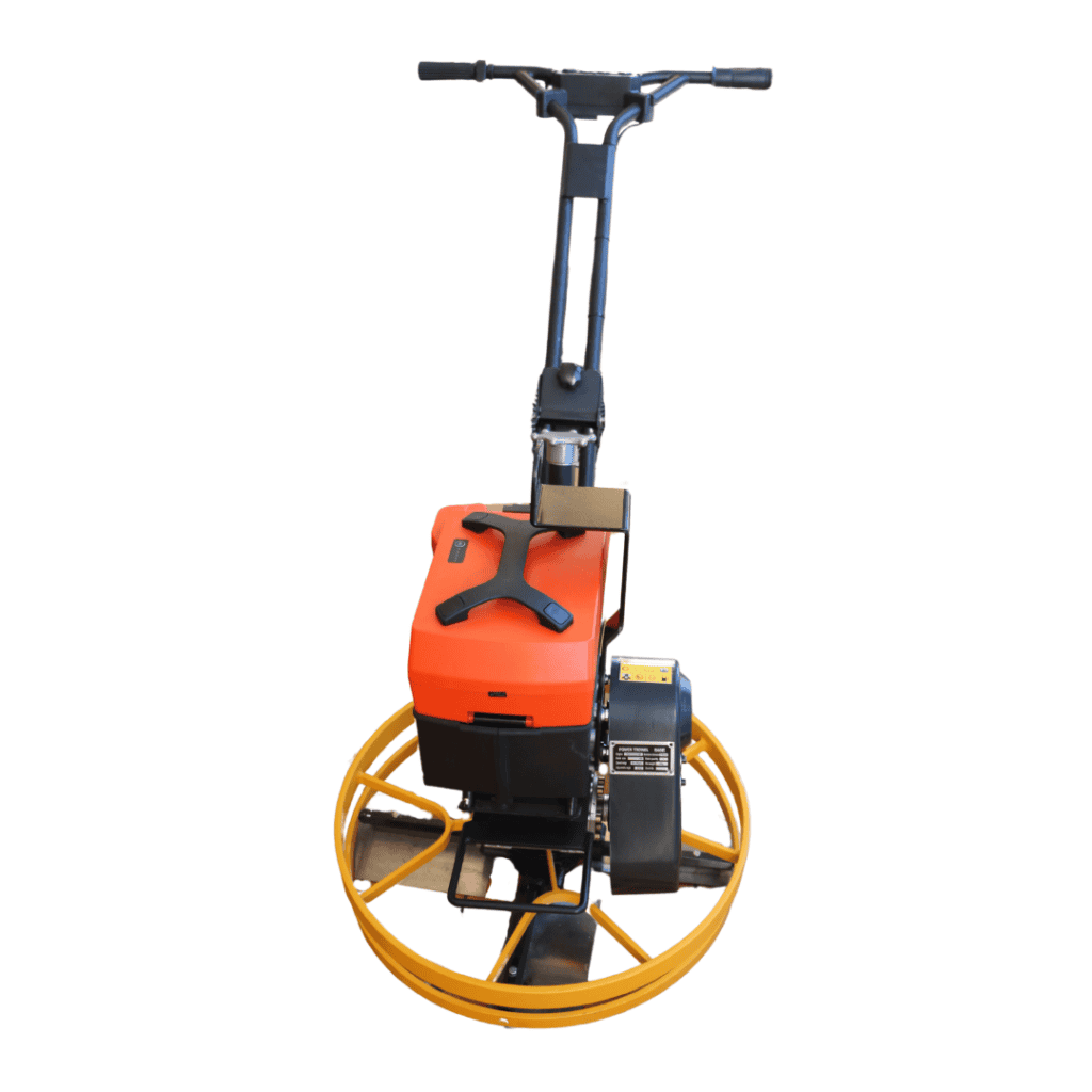 Crommelins battery-powered edging trowel machine