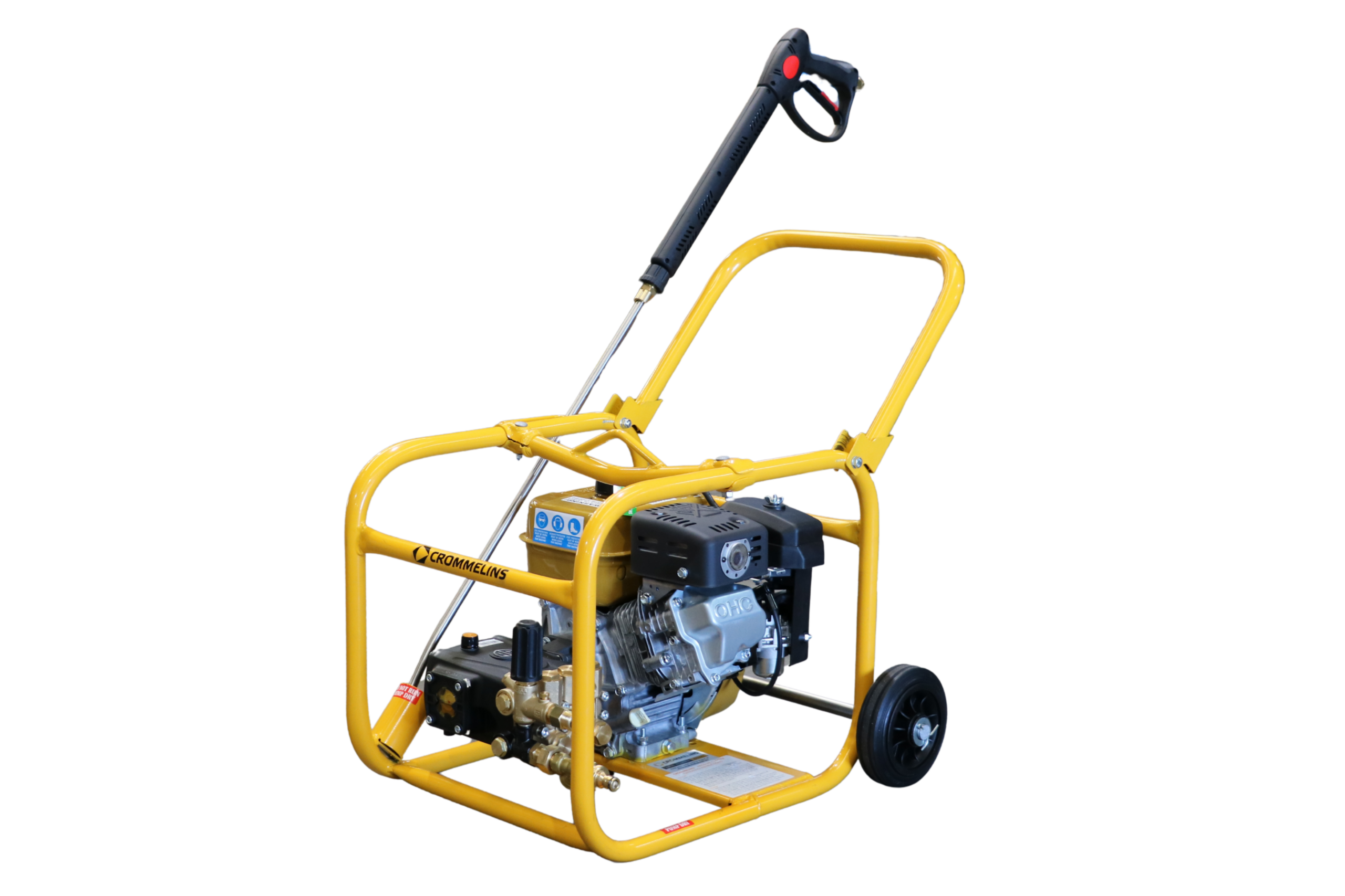 Crommelins Compact Pressure Cleaner Petrol 3000psi CPC3000CRP from the front Crommelins Compact Pressure Cleaner Petrol 3000psi CPC3000CRP from the front